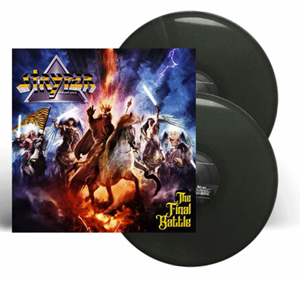stryper the final battle worldclass melodic metal on black, red and dark yellow marble vinyl
